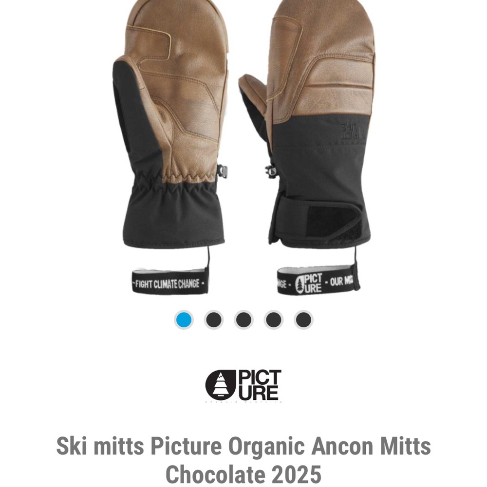 Picture Organic Ancon Mitts - Brown and Black
